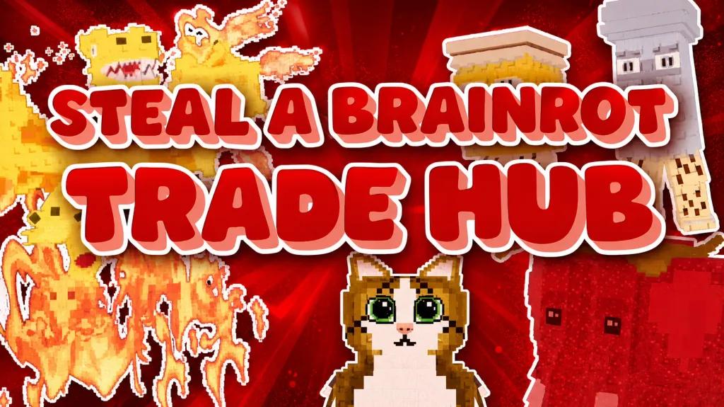 Discovery splash banner for Steal A Brainrot and Grow a Garden 2 CT market Discord server