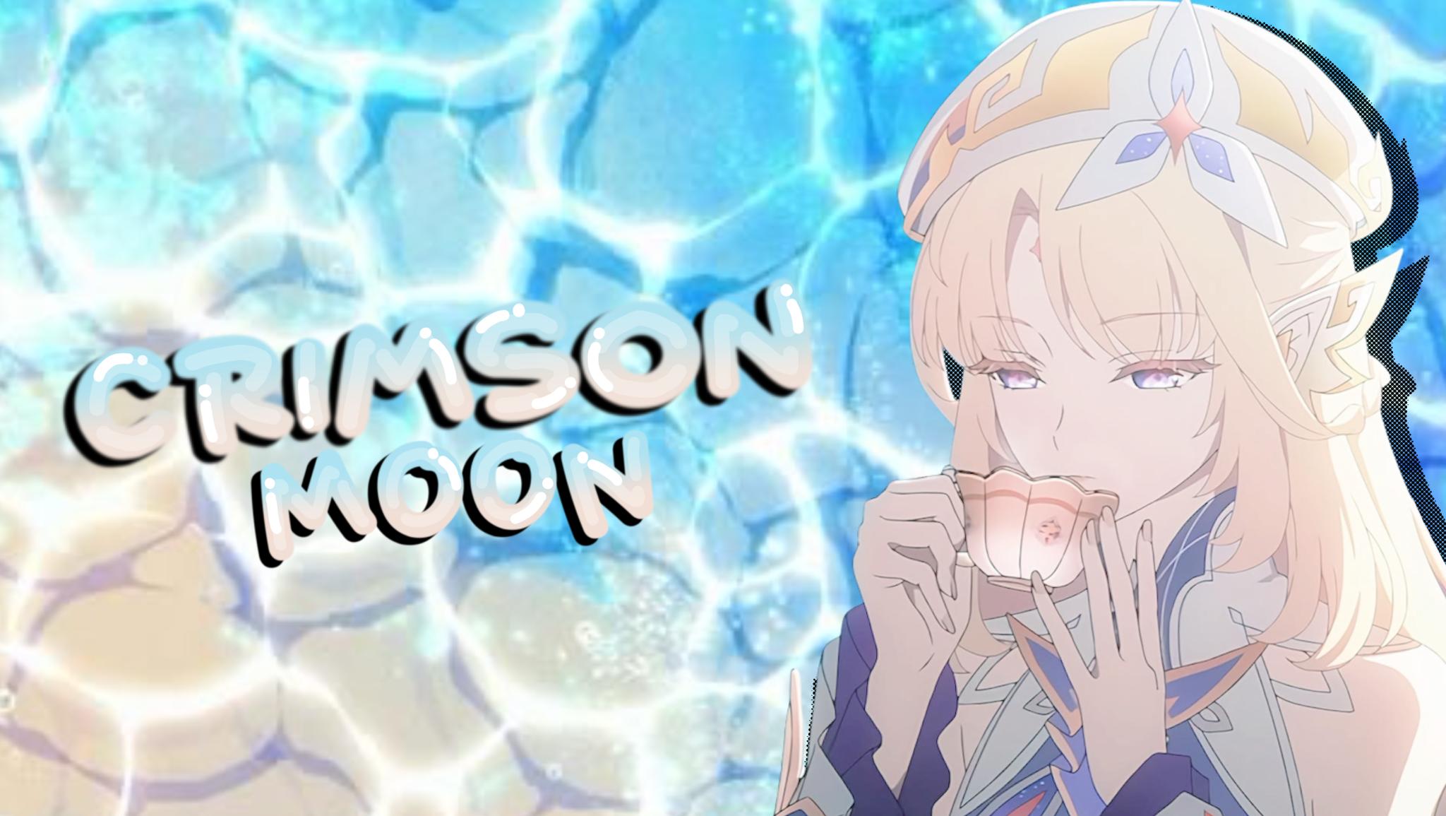 Discovery splash banner for ೀ゛ Crimson Moon 🌊 ◞ gaming◞ social◞ Latam & Esp Discord server