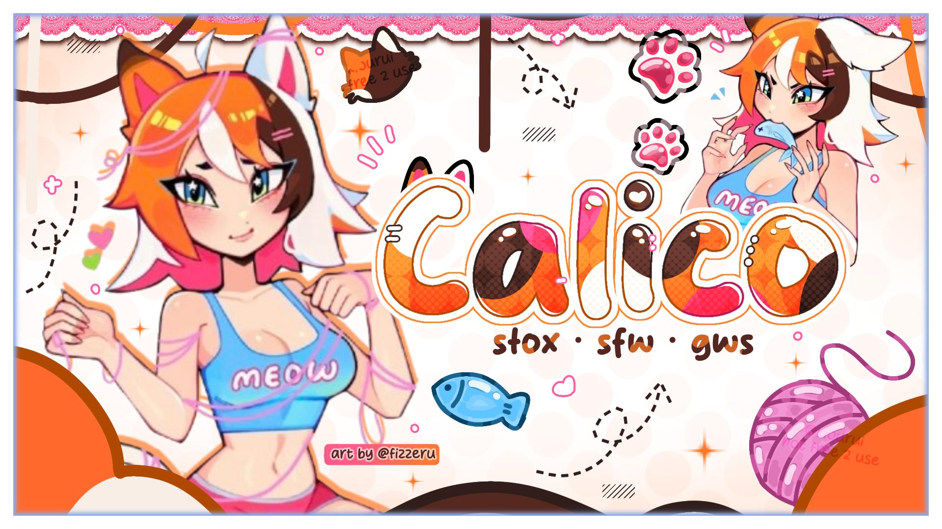 Discovery splash banner for calico ๐พ art contest .แโ Discord server