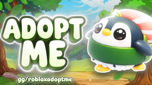 Discovery splash banner for Adopt Me | Trading & Values Discord server