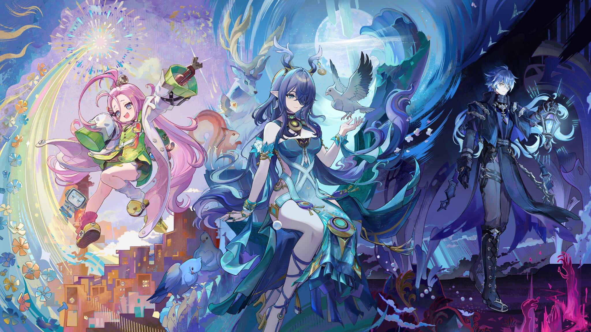 Discovery splash banner for Frota Crux (Genshin Brasil) Discord server
