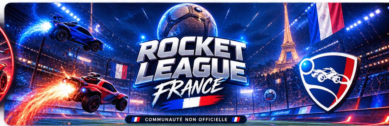 Discovery splash banner for Rocket League France Discord server