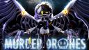 Discovery splash banner for Murder Drones Discord server
